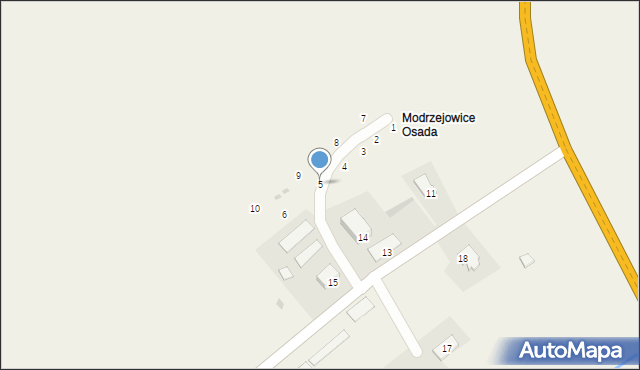 Modrzejowice, Modrzejowice, 5, mapa Modrzejowice