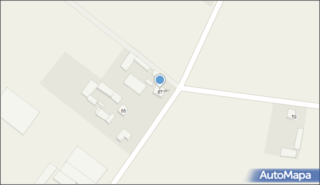 Modrzew, Modrzew, 67, mapa Modrzew