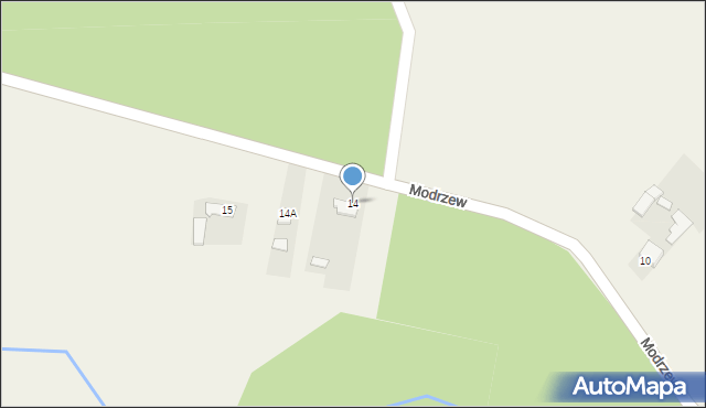 Modrzew, Modrzew, 14, mapa Modrzew