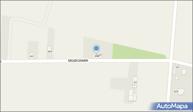 Modrzewek, Modrzewek, 44e, mapa Modrzewek