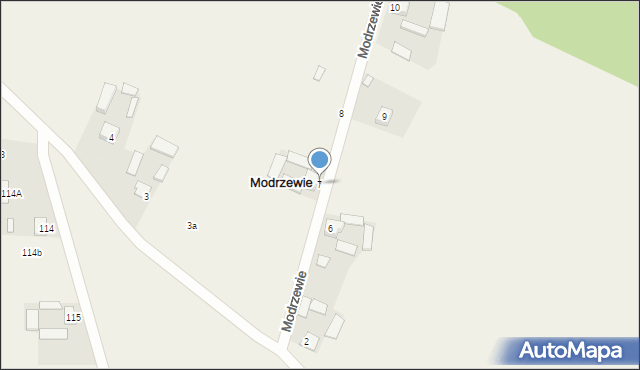 Modrzewie, Modrzewie, 7, mapa Modrzewie