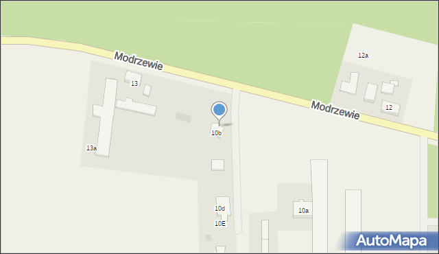 Modrzewie, Modrzewie, 10c, mapa Modrzewie