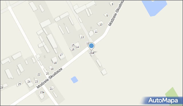 Modzele-Skudosze, Modzele-Skudosze, 21a, mapa Modzele-Skudosze