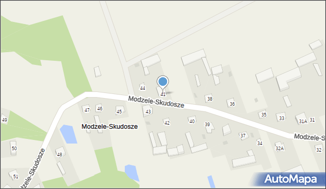 Modzele-Skudosze, Modzele-Skudosze, 41, mapa Modzele-Skudosze