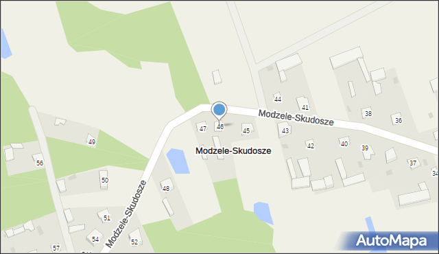 Modzele-Skudosze, Modzele-Skudosze, 46, mapa Modzele-Skudosze