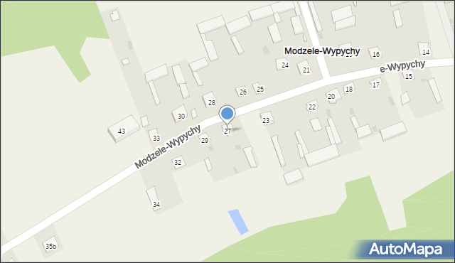 Modzele-Wypychy, Modzele-Wypychy, 27, mapa Modzele-Wypychy