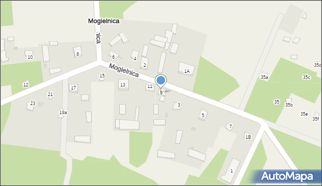 Mogielnica, Mogielnica, 9, mapa Mogielnica