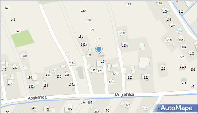 Mogielnica, Mogielnica, 126, mapa Mogielnica