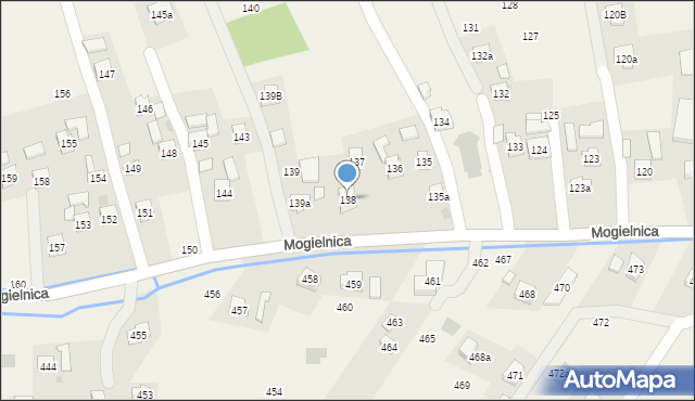 Mogielnica, Mogielnica, 138, mapa Mogielnica