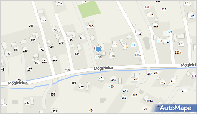 Mogielnica, Mogielnica, 139a, mapa Mogielnica