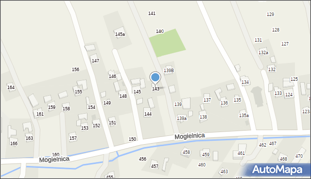 Mogielnica, Mogielnica, 143, mapa Mogielnica