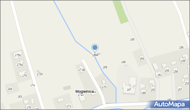 Mogielnica, Mogielnica, 169A, mapa Mogielnica
