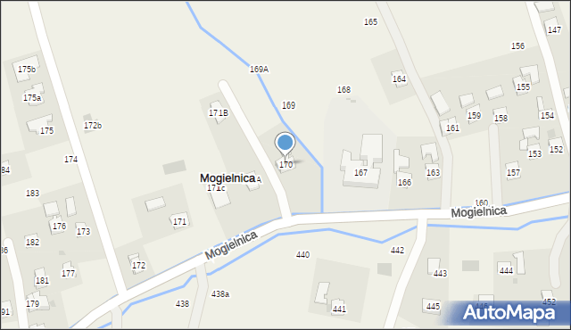 Mogielnica, Mogielnica, 170, mapa Mogielnica