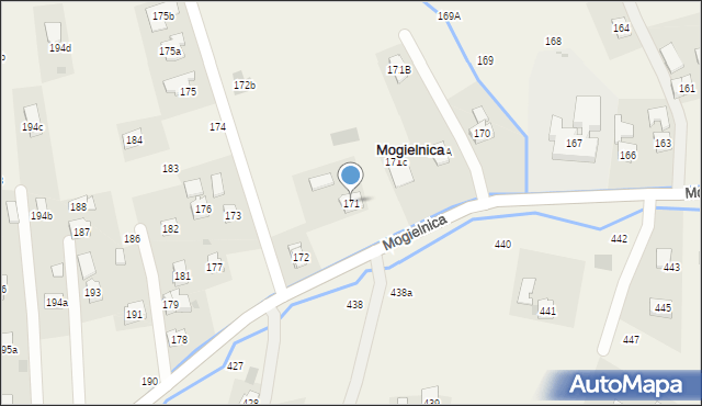 Mogielnica, Mogielnica, 171, mapa Mogielnica