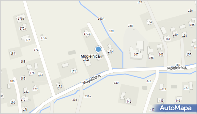 Mogielnica, Mogielnica, 171A, mapa Mogielnica