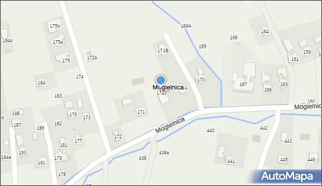 Mogielnica, Mogielnica, 171c, mapa Mogielnica