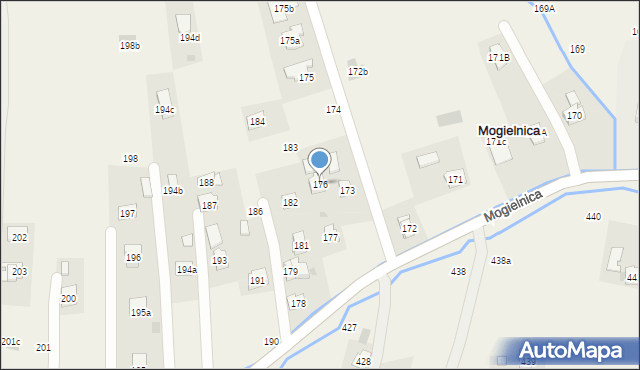 Mogielnica, Mogielnica, 176, mapa Mogielnica