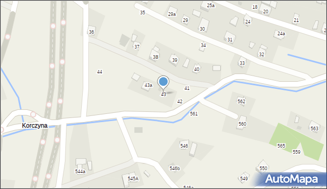 Mogielnica, Mogielnica, 43, mapa Mogielnica
