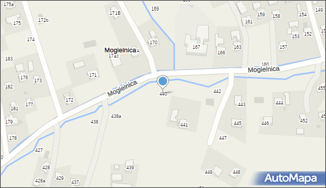 Mogielnica, Mogielnica, 440, mapa Mogielnica