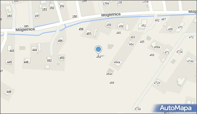 Mogielnica, Mogielnica, 454, mapa Mogielnica