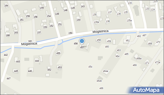 Mogielnica, Mogielnica, 457, mapa Mogielnica