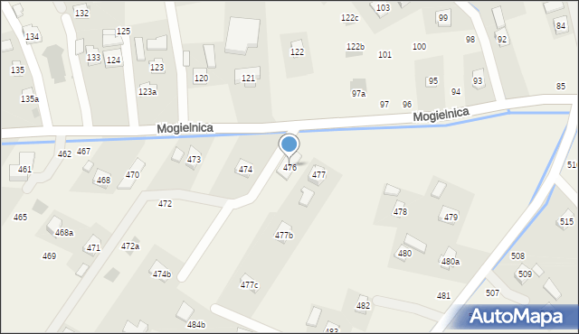 Mogielnica, Mogielnica, 476, mapa Mogielnica