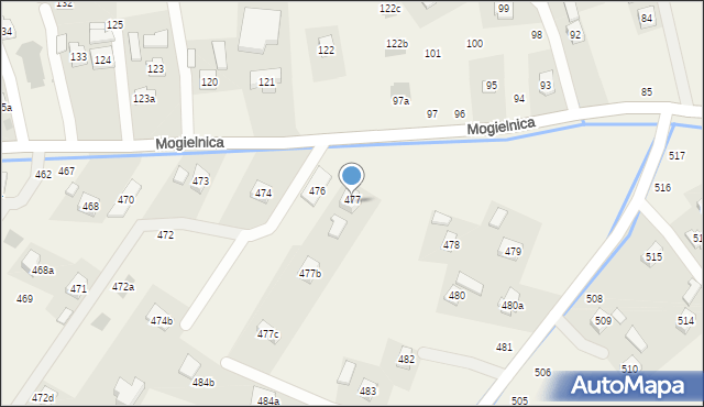 Mogielnica, Mogielnica, 477a, mapa Mogielnica