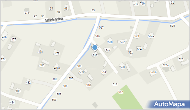 Mogielnica, Mogielnica, 515, mapa Mogielnica