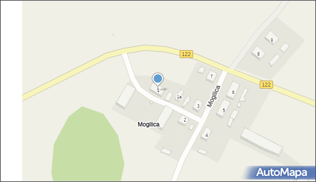 Mogilica, Mogilica, 1, mapa Mogilica