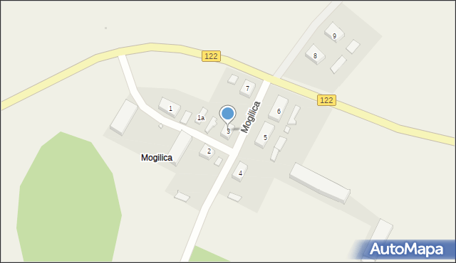 Mogilica, Mogilica, 3, mapa Mogilica