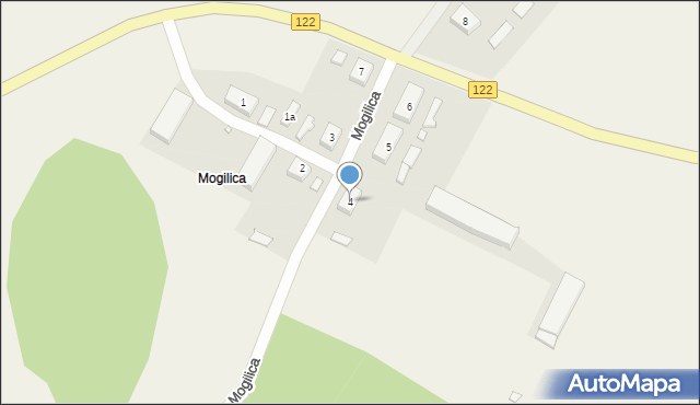 Mogilica, Mogilica, 4, mapa Mogilica