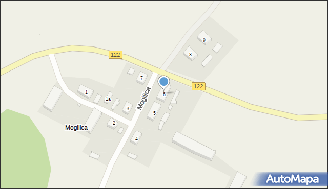 Mogilica, Mogilica, 6, mapa Mogilica