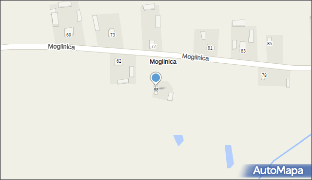 Mogilnica, Mogilnica, 68, mapa Mogilnica