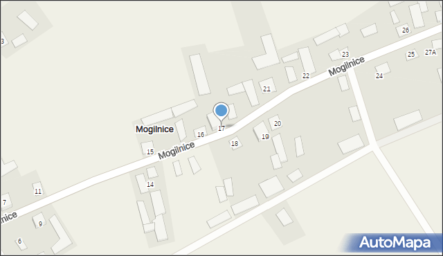 Mogilnice, Mogilnice, 17, mapa Mogilnice