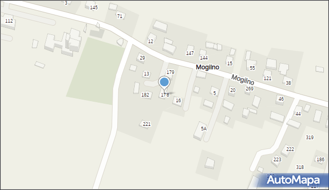 Mogilno, Mogilno, 178, mapa Mogilno