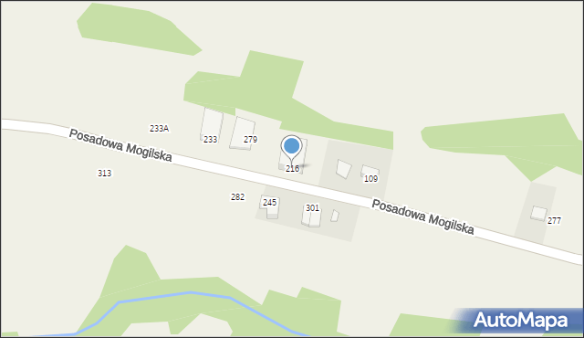 Mogilno, Mogilno, 216, mapa Mogilno