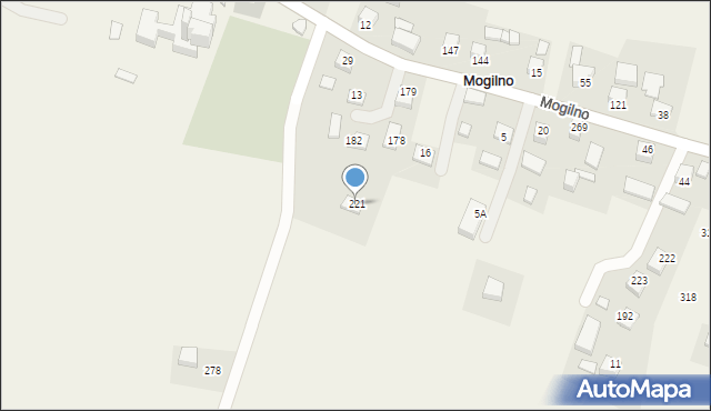 Mogilno, Mogilno, 221, mapa Mogilno