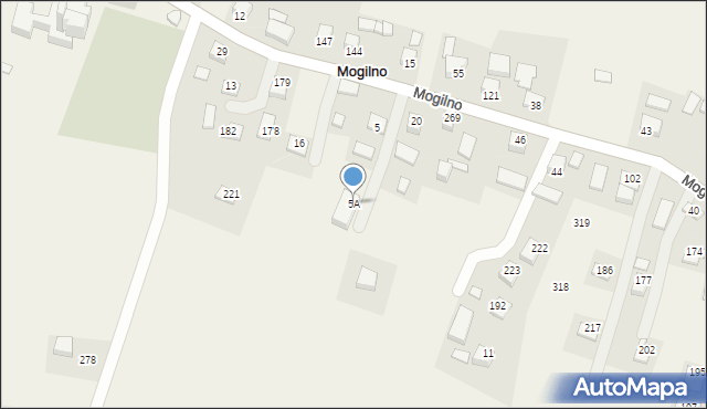 Mogilno, Mogilno, 5A, mapa Mogilno