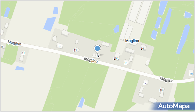 Mogilno, Mogilno, 14, mapa Mogilno