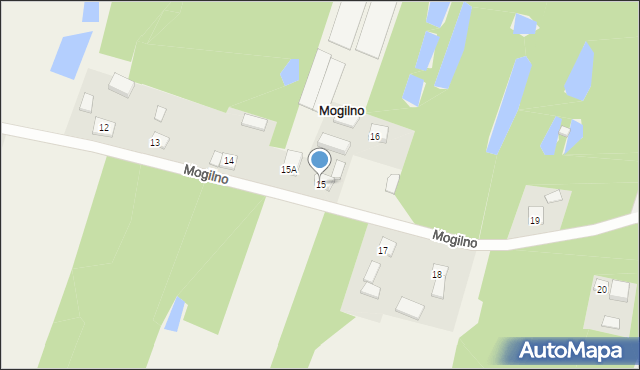 Mogilno, Mogilno, 15, mapa Mogilno
