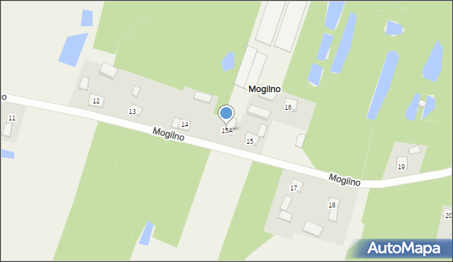 Mogilno, Mogilno, 15A, mapa Mogilno