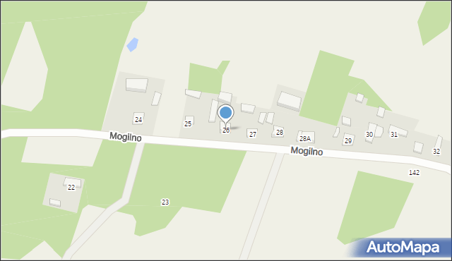 Mogilno, Mogilno, 26, mapa Mogilno