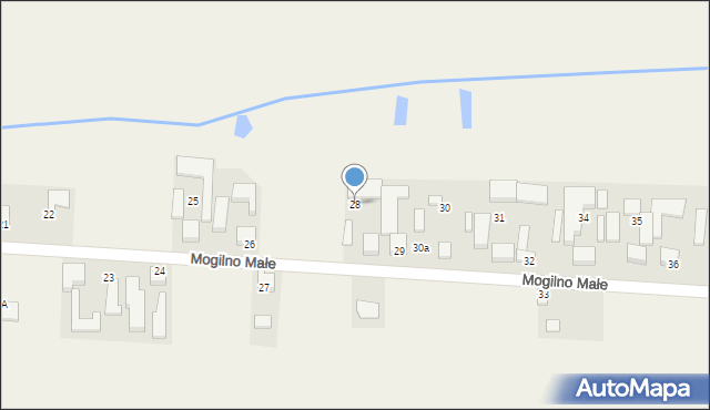 Mogilno Małe, Mogilno Małe, 28, mapa Mogilno Małe