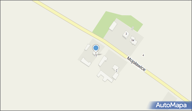 Mojsławice, Mojsławice, 1, mapa Mojsławice