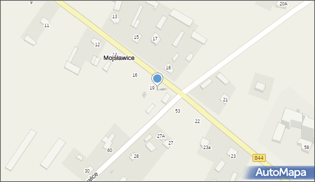 Mojsławice, Mojsławice, 19a, mapa Mojsławice