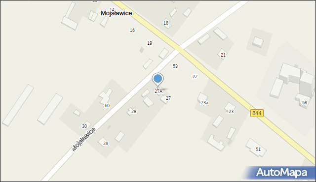 Mojsławice, Mojsławice, 27A, mapa Mojsławice