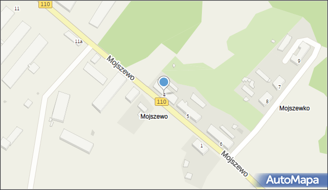 Mojszewo, Mojszewo, 4, mapa Mojszewo