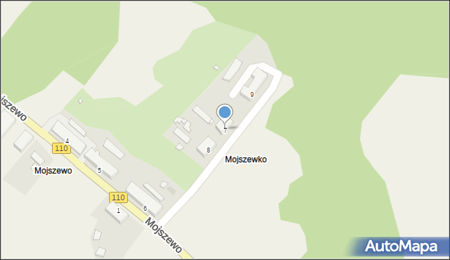 Mojszewo, Mojszewo, 7, mapa Mojszewo