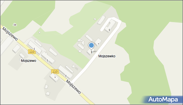 Mojszewo, Mojszewo, 8, mapa Mojszewo