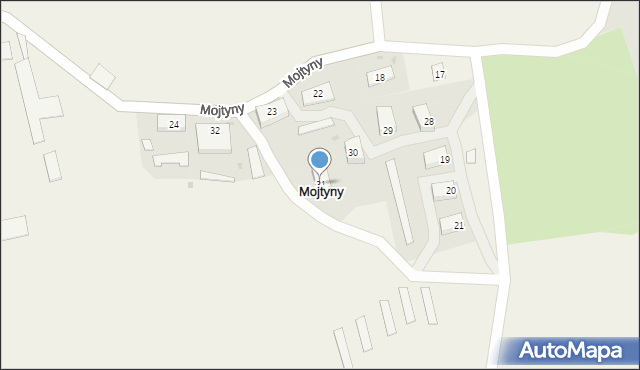 Mojtyny, Mojtyny, 31, mapa Mojtyny